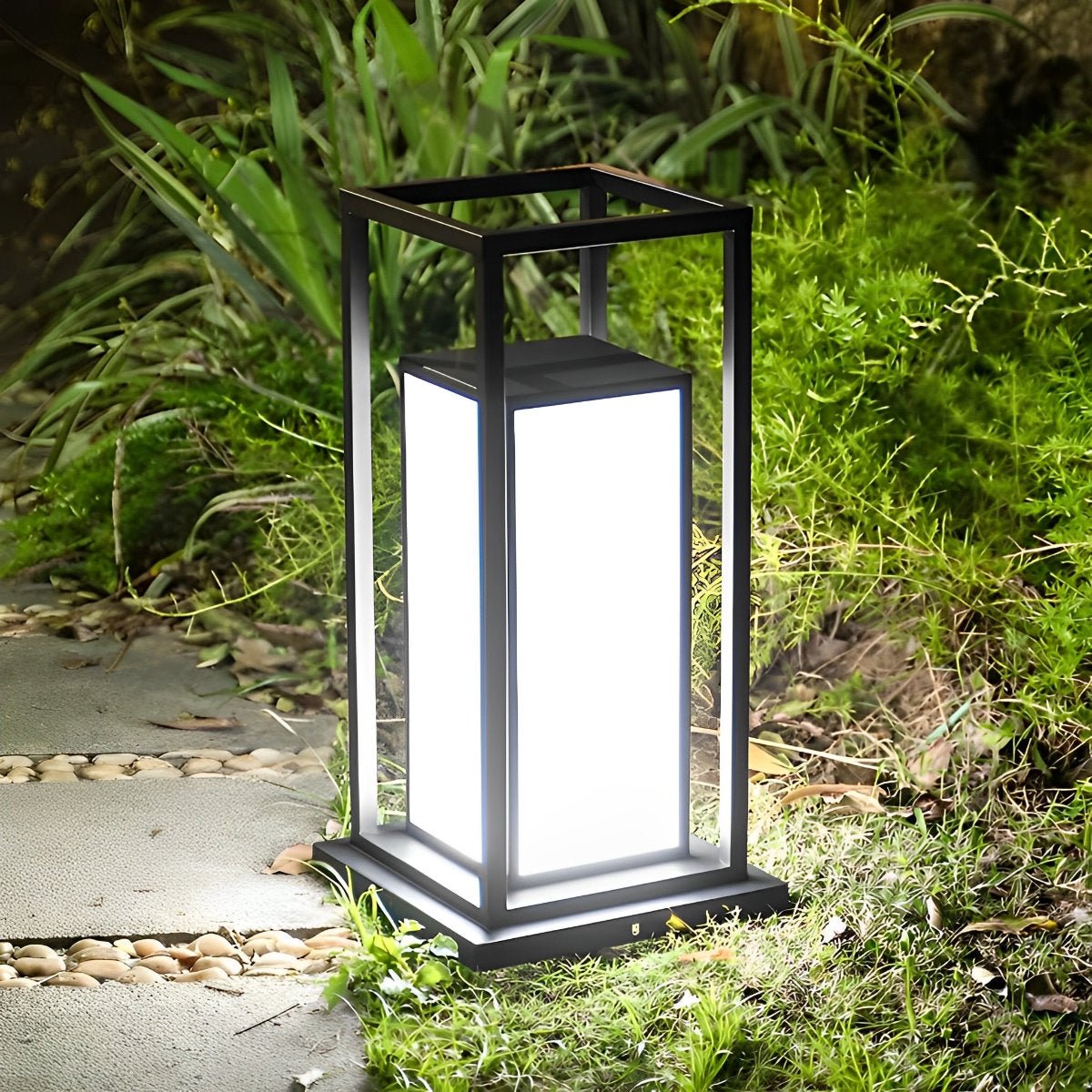 Outdoor Waterproof LED Black Modern Outdoor Fence Post Lights