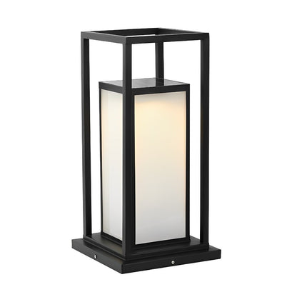 Outdoor Waterproof LED Black Modern Outdoor Fence Post Lights