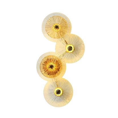 Petals Round Glass Luxury LED Personality Post-Modern  Wall Sconce