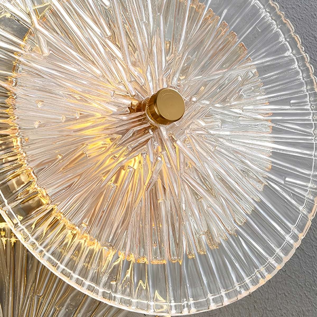 Petals Round Glass Luxury LED Personality Post-Modern  Wall Sconce