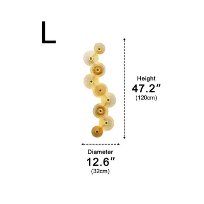 Petals Round Glass Luxury LED Personality Post-Modern  Wall Sconce