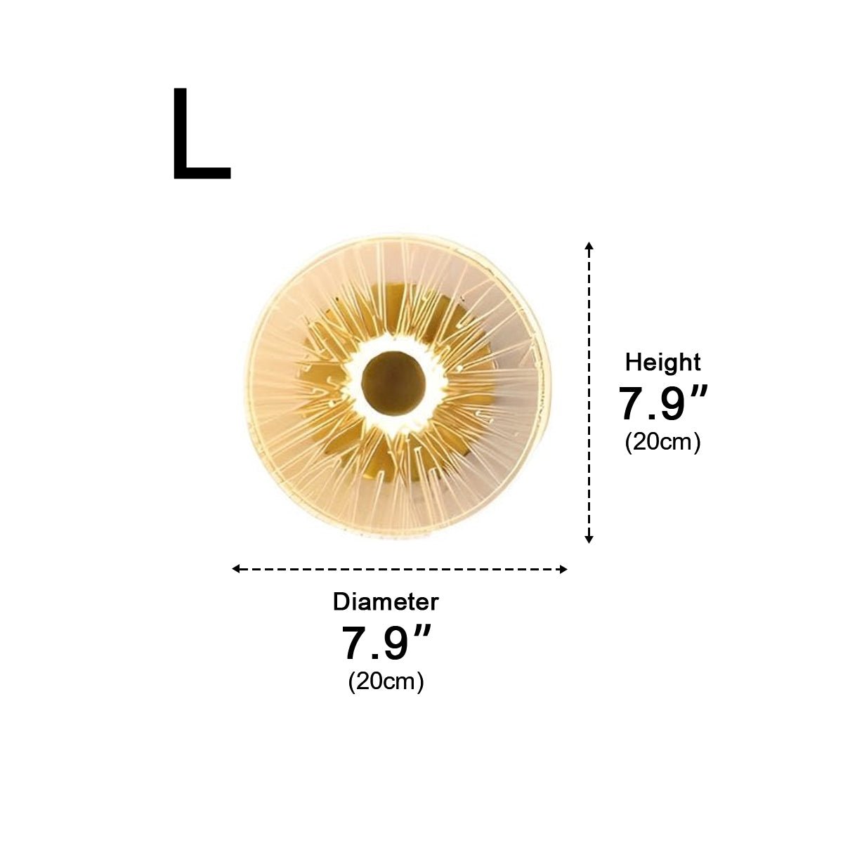 Petals Round Glass Luxury LED Personality Post-Modern  Wall Sconce