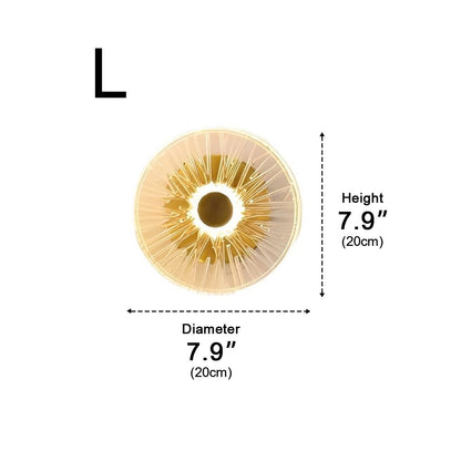 Petals Round Glass Luxury LED Personality Post-Modern  Wall Sconce