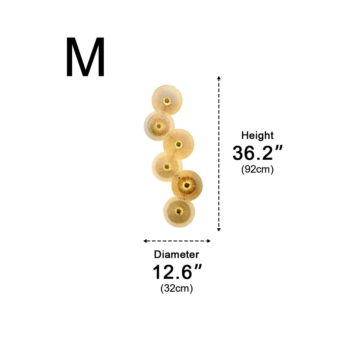 Petals Round Glass Luxury LED Personality Post-Modern  Wall Sconce