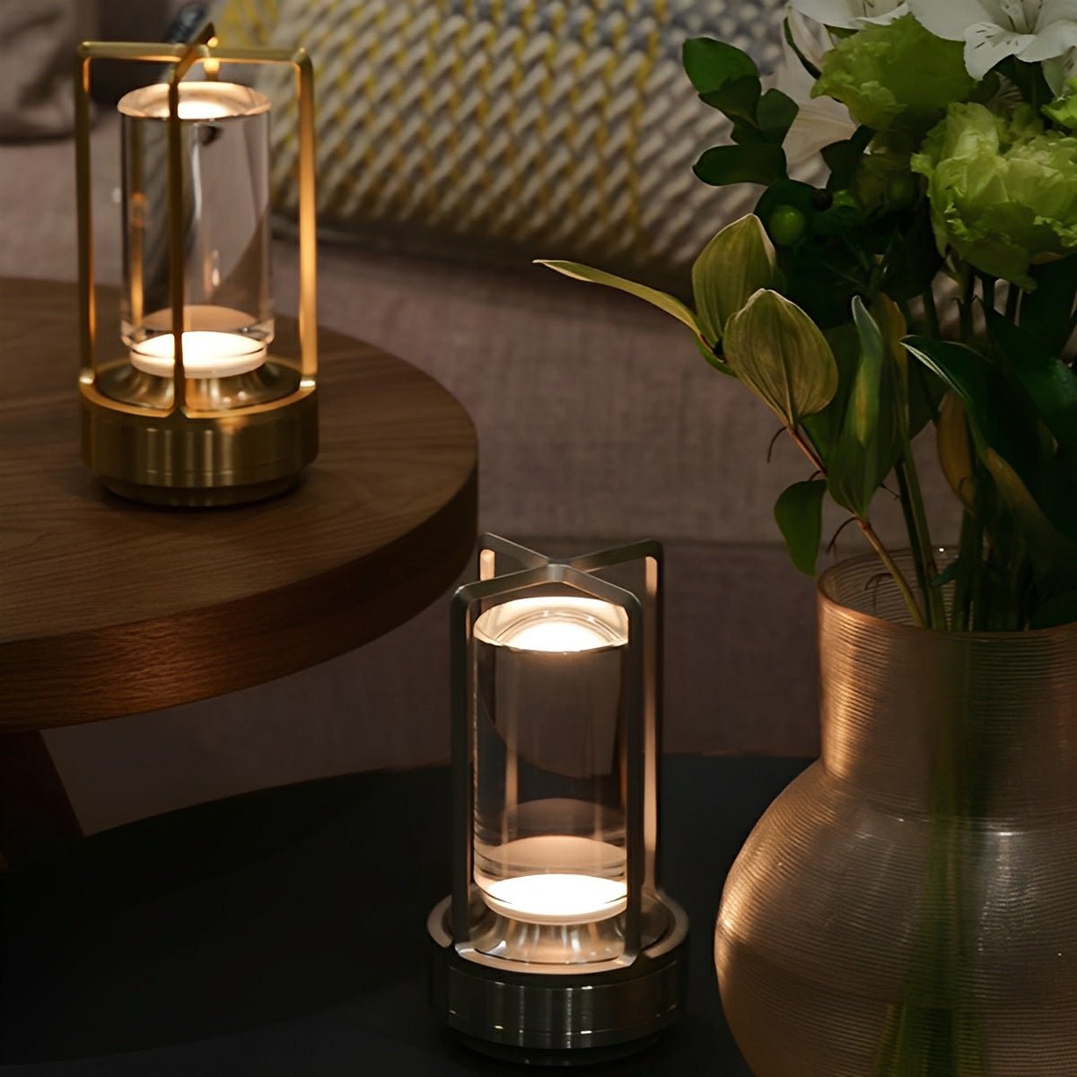 Portable Lantern Cordless Table Lamp USB Rechargeable Touch Dimming Night Lights