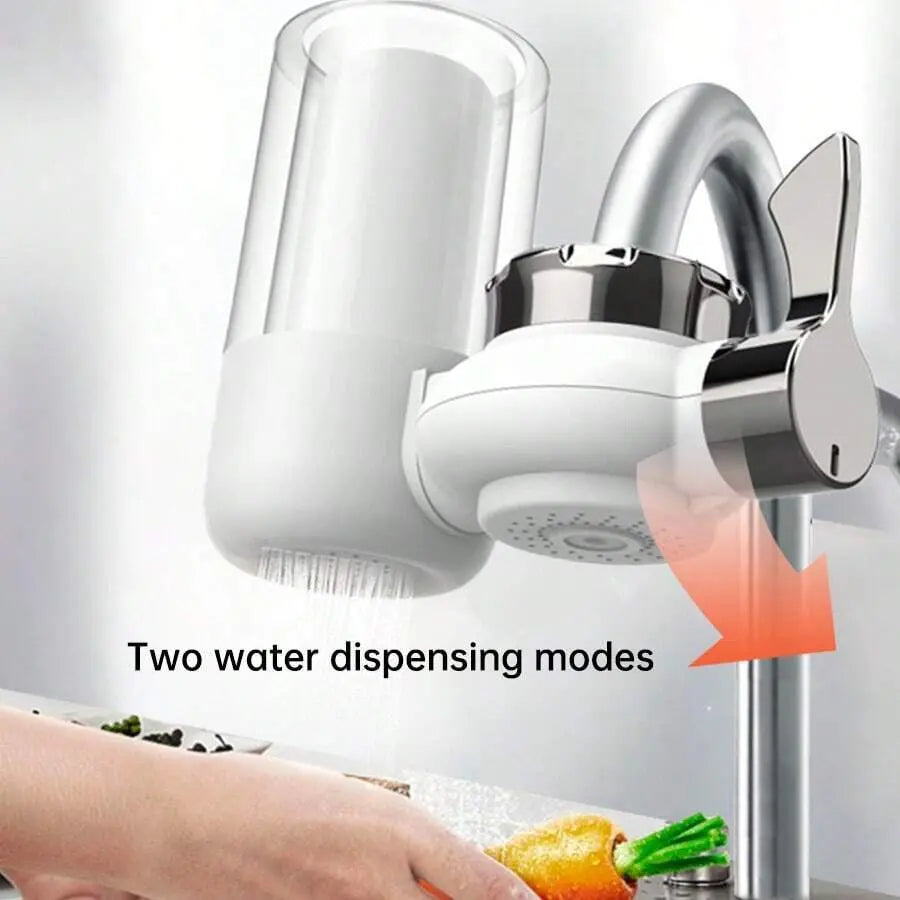 PureFlow faucet water filter in streamlined mode for maximum water flow