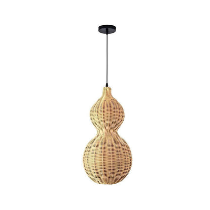 Rattan Gourd Waterproof Retro Outdoor Chandelier Porch Lights