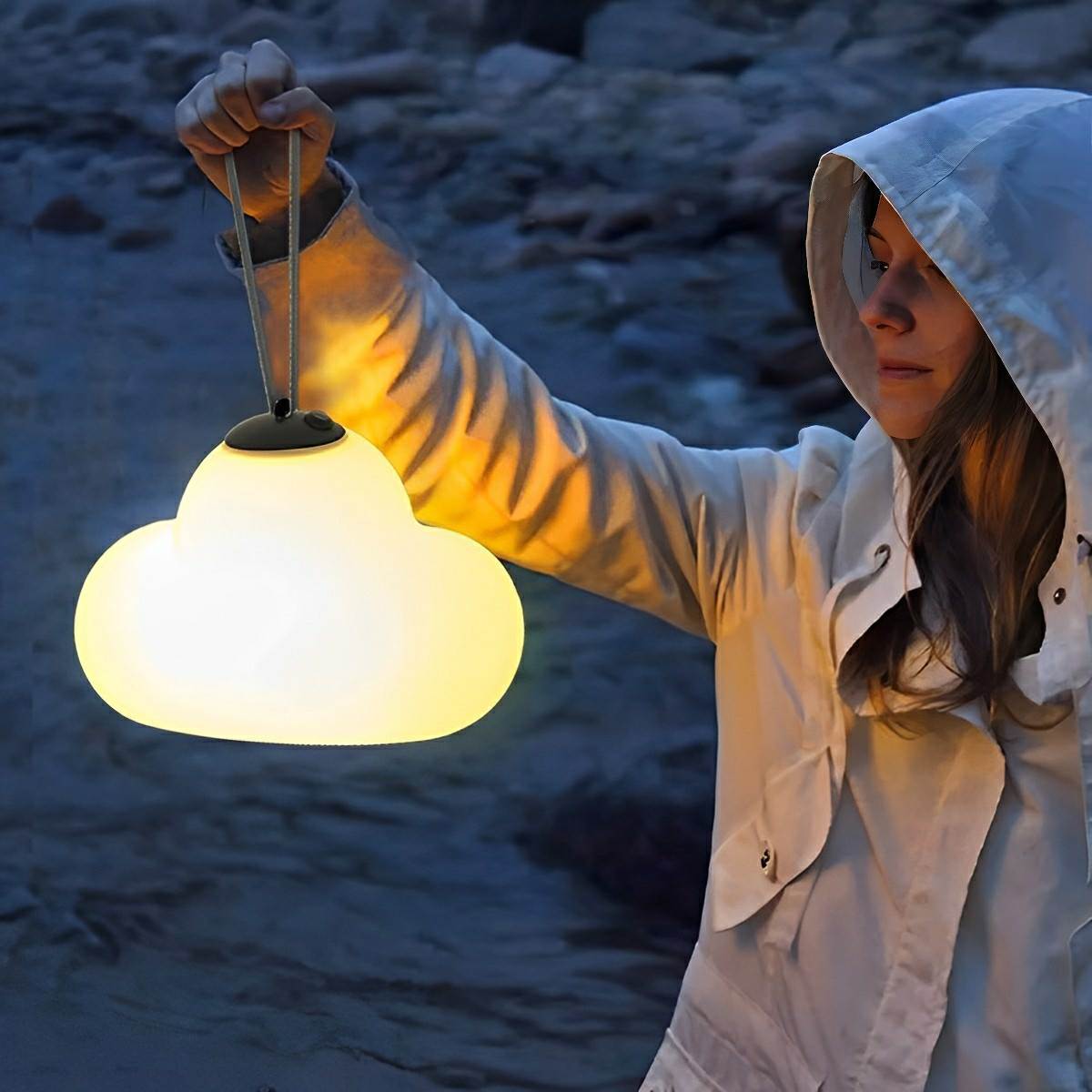 Rechargeable Outdoor Waterproof Clouds LED Hanging Lights