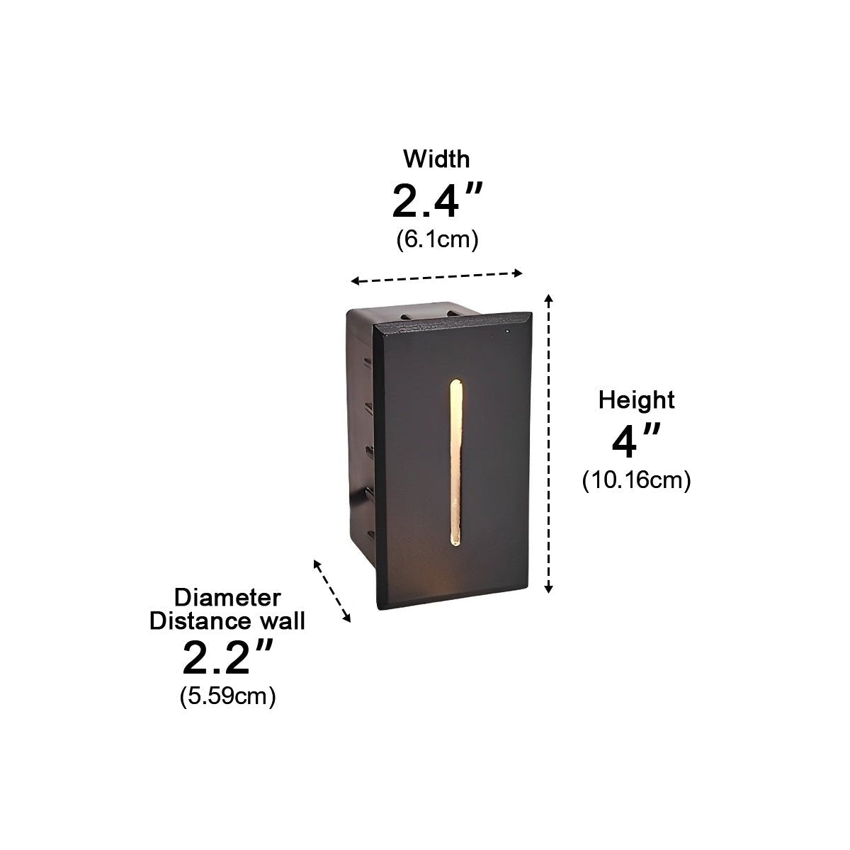 Rectangle LED Waterproof Recessed Modern Foot Lights Stair Lights