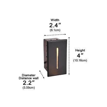 Rectangle LED Waterproof Recessed Modern Foot Lights Stair Lights