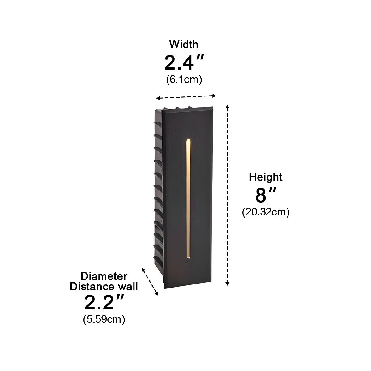 Rectangle LED Waterproof Recessed Modern Foot Lights Stair Lights