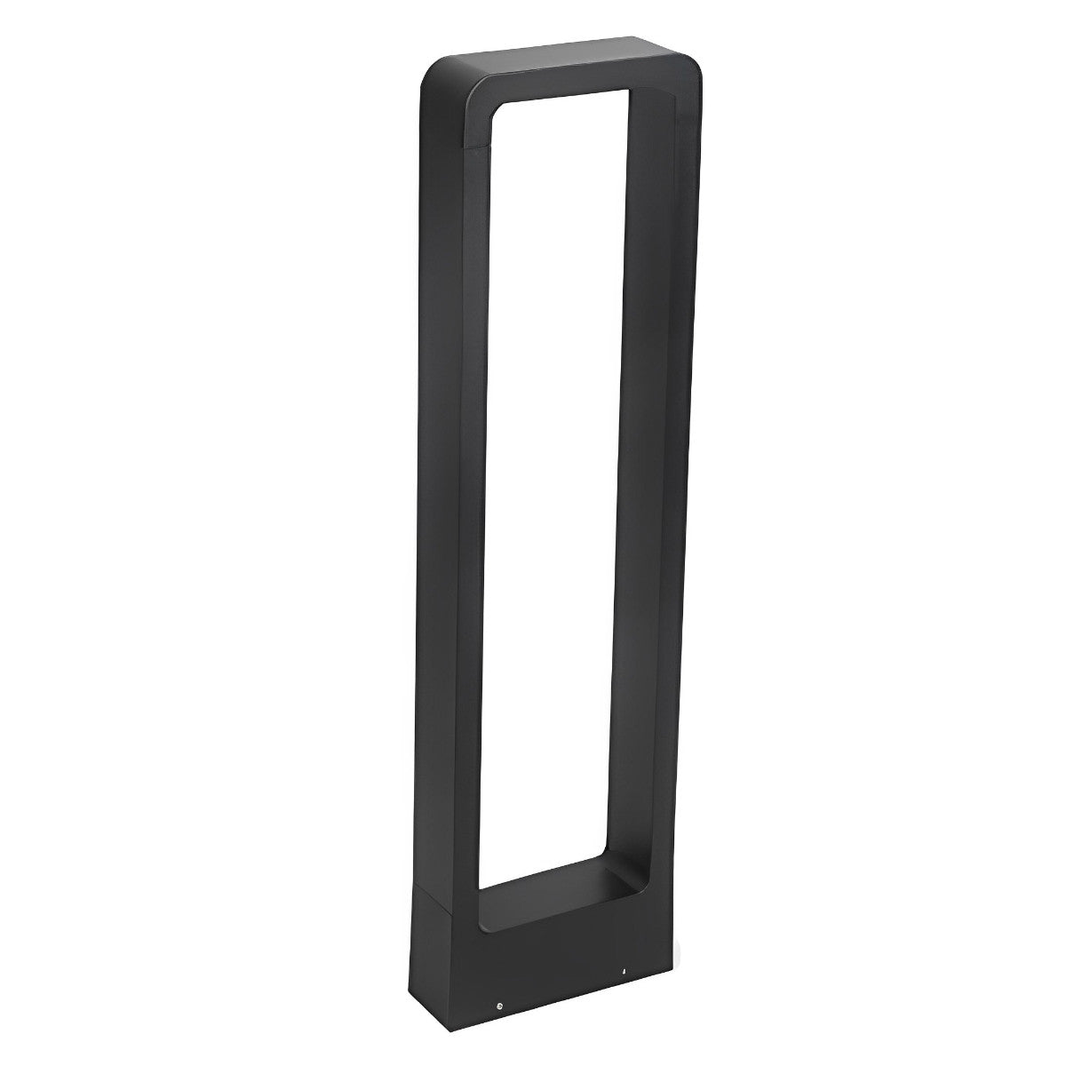 Modern Rectangular Frame Waterproof Led Black Bollard Parth Light