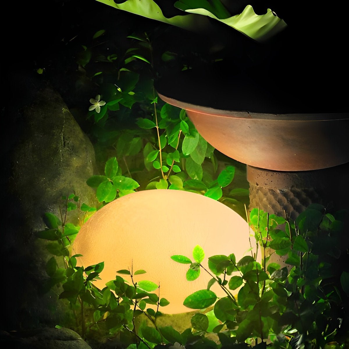 Resin Cobblestone Waterproof LED Lawn Lights Outdoor Floor Lamp
