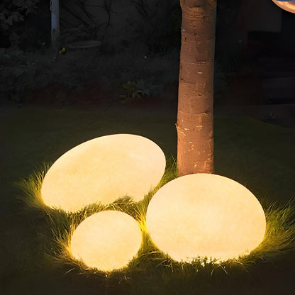 Resin Cobblestone Waterproof LED Lawn Lights Outdoor Floor Lamp