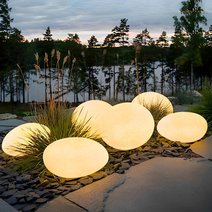Resin Cobblestone Waterproof LED Lawn Lights Outdoor Floor Lamp