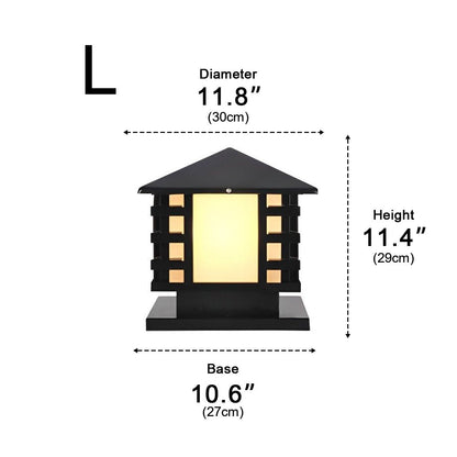 Retro Column LED Antique Garden Waterproof Courtyard Stigma Lamp
