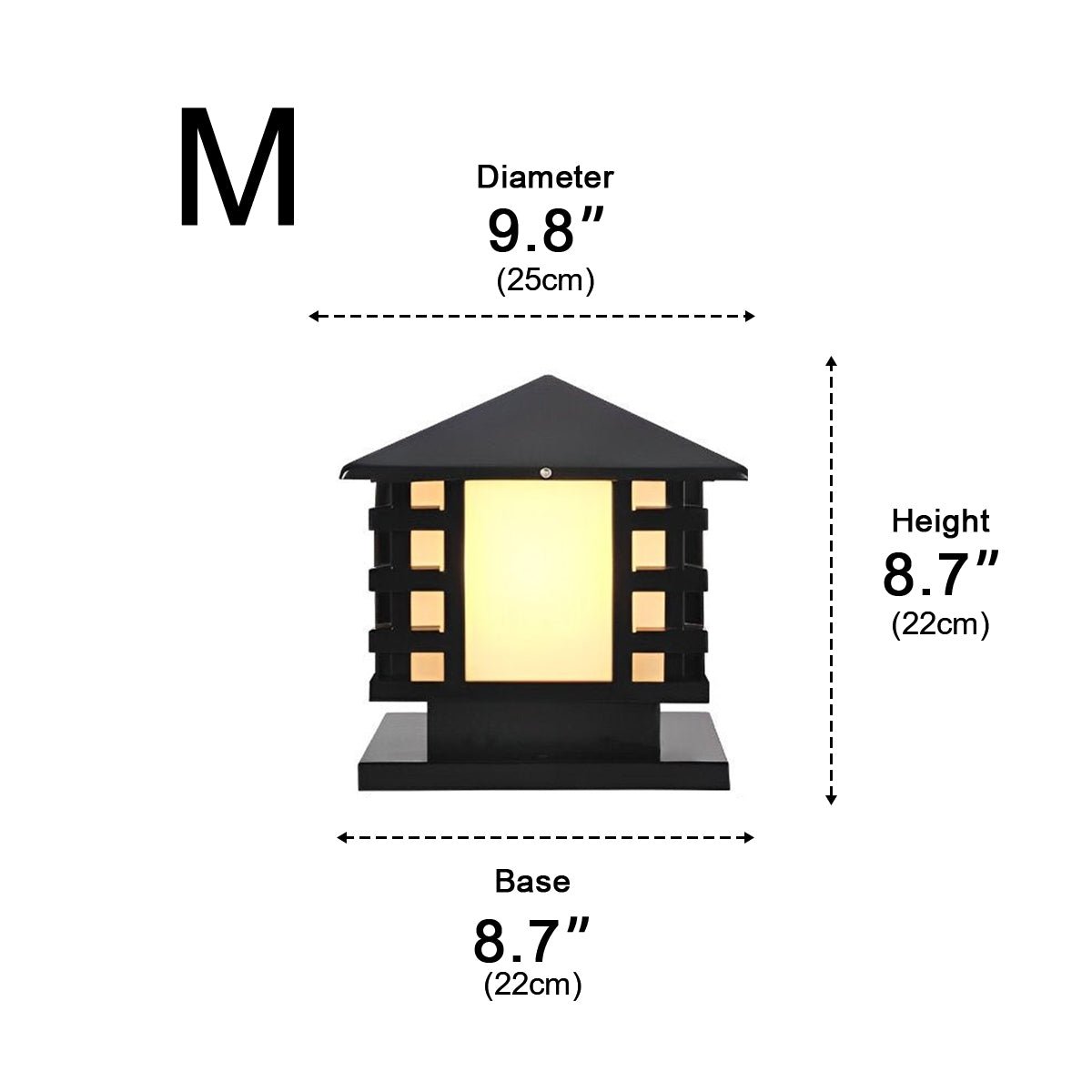 Retro Column LED Antique Garden Waterproof Courtyard Stigma Lamp