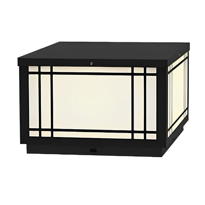Retro Grilles Waterproof LED Fence Post Lights