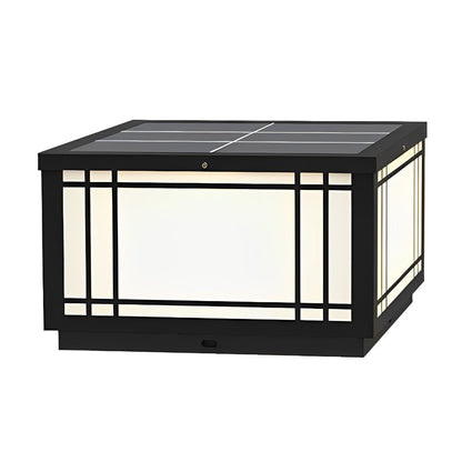 Retro Grilles Waterproof LED Fence Post Lights