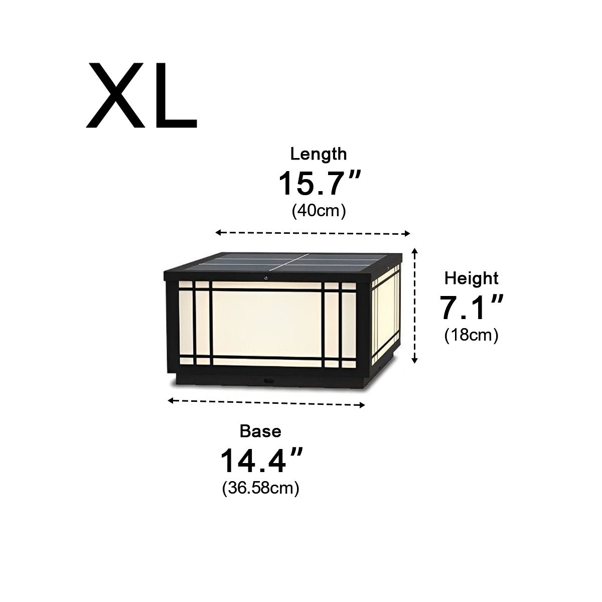 Retro Grilles Waterproof LED Fence Post Lights