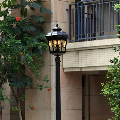 Retro LED Waterproof Garden Lamp Post Lights Outdoor Pole Light