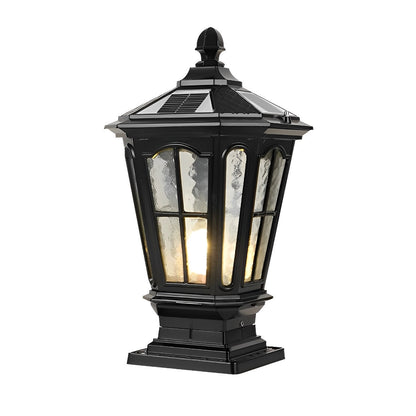 Retro Pavilion Shape Waterproof LED Fence Post Cap Lights