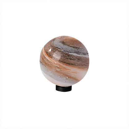 Round Glass Planets Design Waterproof Modern Outdoor Fence Post Lights Column Lighting