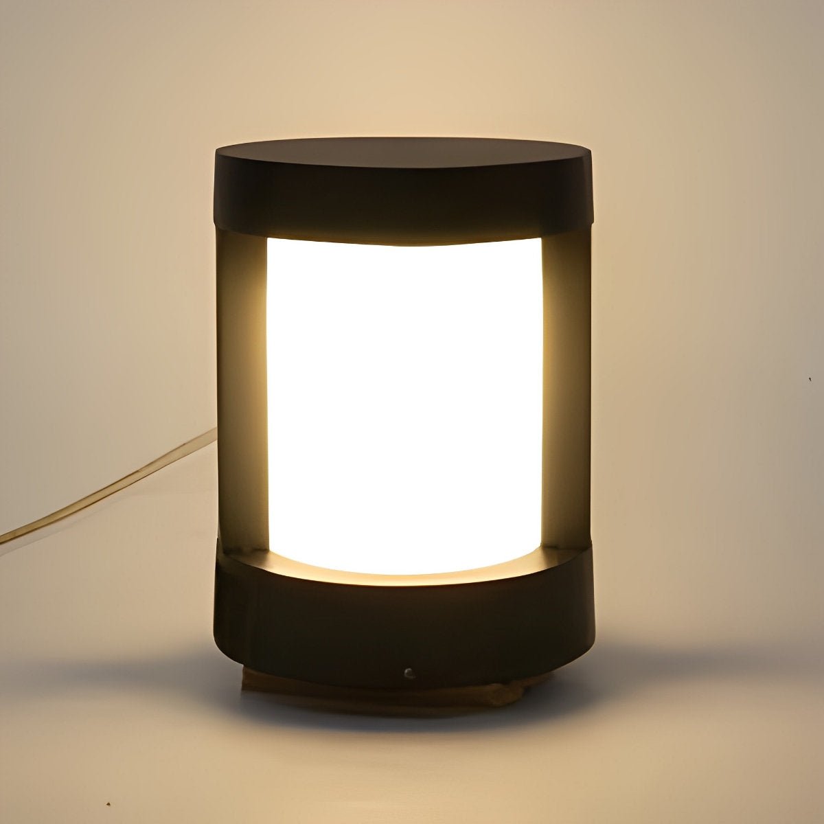 Round Waterproof LED Black Modern Outdoor Pathway Lights
