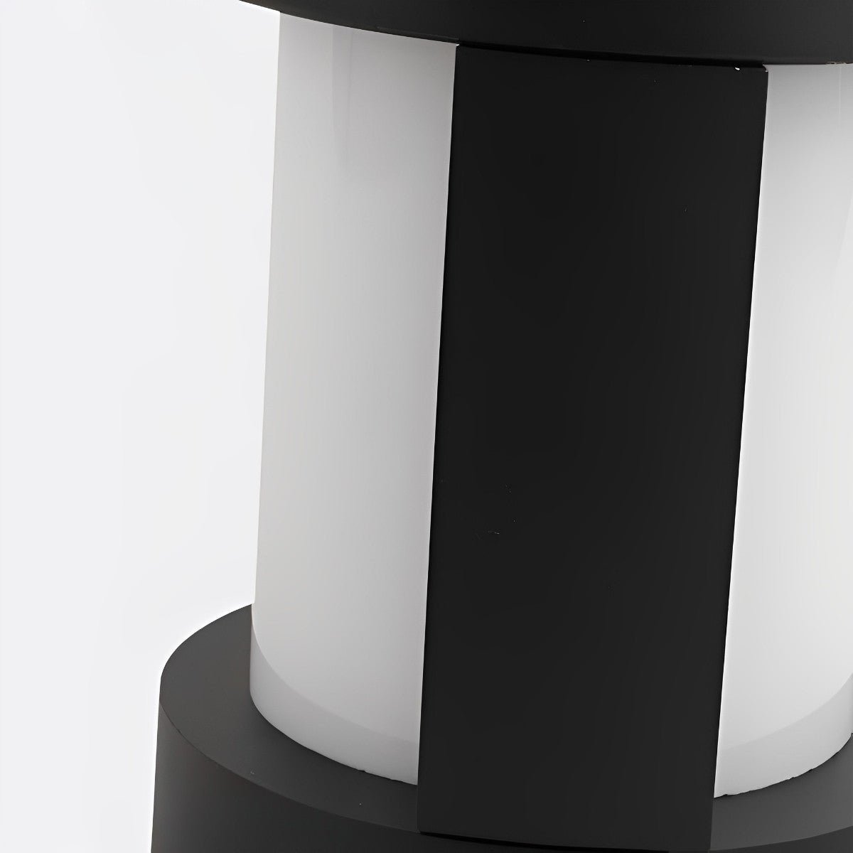Round Waterproof LED Black Modern Outdoor Pathway Lights