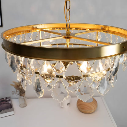Rustic Modern Round Crystal Chandeliers Round Light