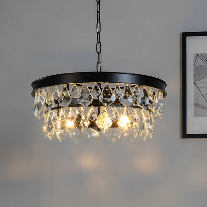 Rustic Modern Round Crystal Chandeliers Round Light