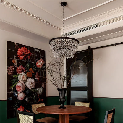 Rustic Modern Round Crystal Chandeliers Round Light