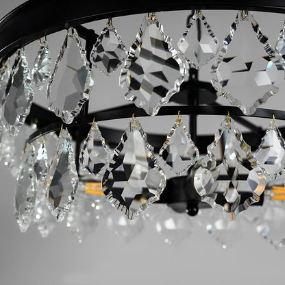Rustic Modern Round Crystal Chandeliers Round Light