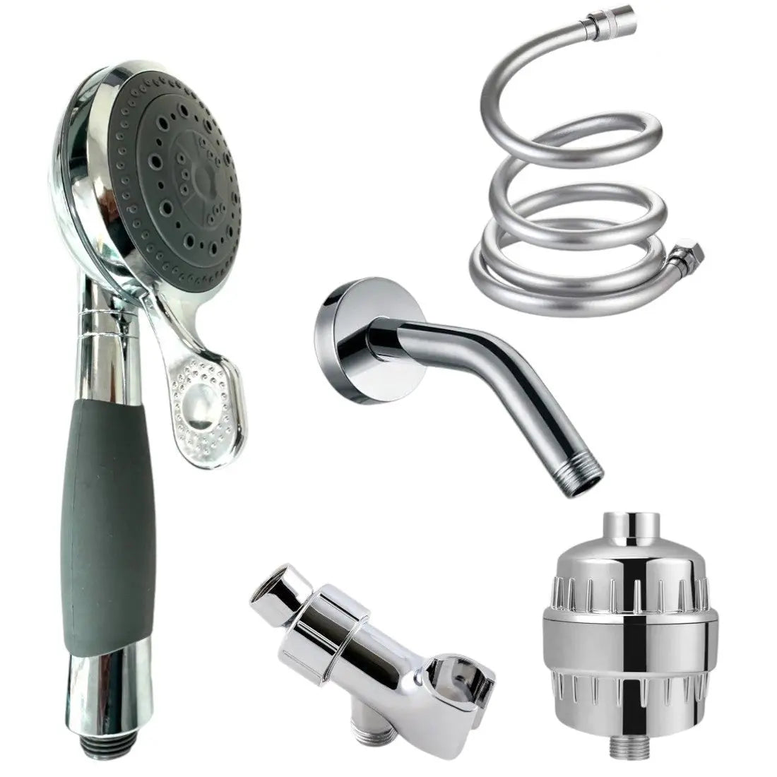 SafeWash shower head with an extended flexible hose for easy maneuverability and reach - 2.