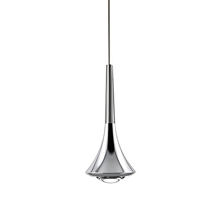 Close-up of the ScandiDrop pendant light, showing the refined finish and gentle curves for a modern, Nordic ambiance.