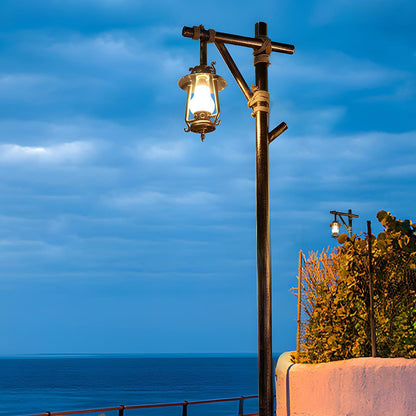 Set of 4 Waterproof Vintage Lantern Outdoor Western Street Pole Lights