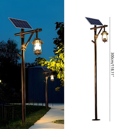 Set of 4 Waterproof Vintage Lantern Outdoor Western Street Pole Lights
