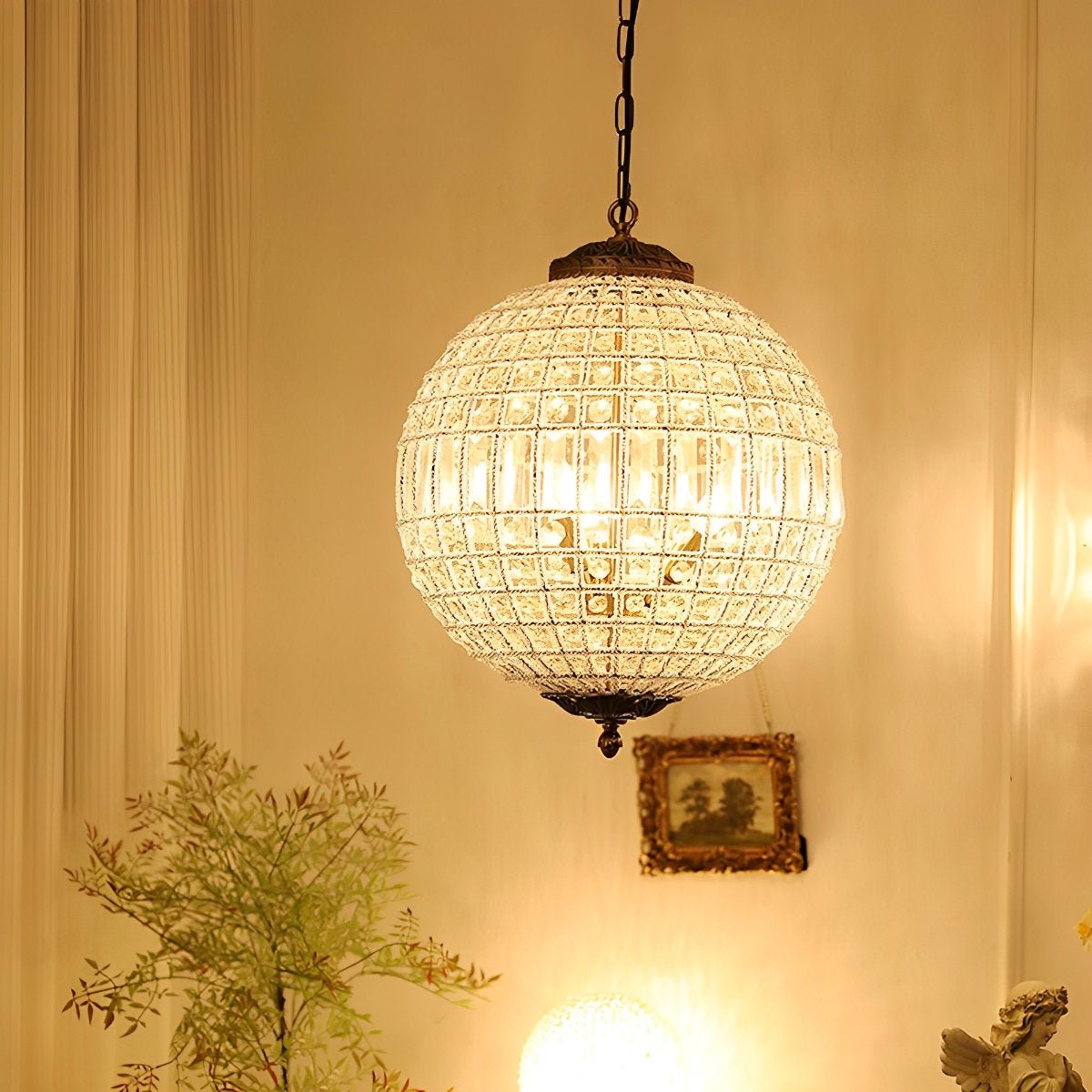Shining Luxury Morocco Ball Crystal Chandelier Light
