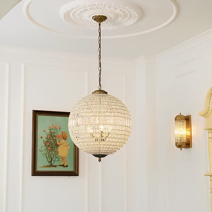 Shining Luxury Morocco Ball Crystal Chandelier Light