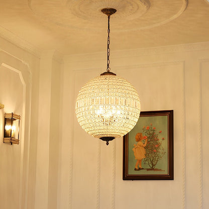 Shining Luxury Morocco Ball Crystal Chandelier Light