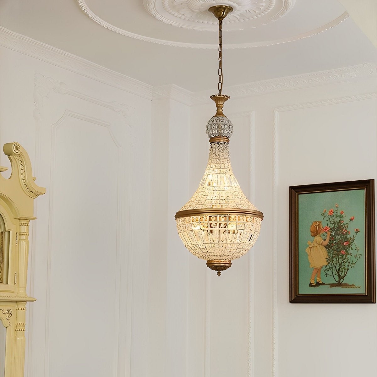 Shining Retro Luxury Baroque Crystal Chandelier Light