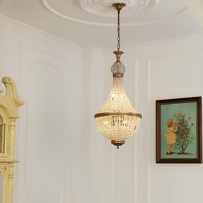 Shining Retro Luxury Baroque Crystal Chandelier Light