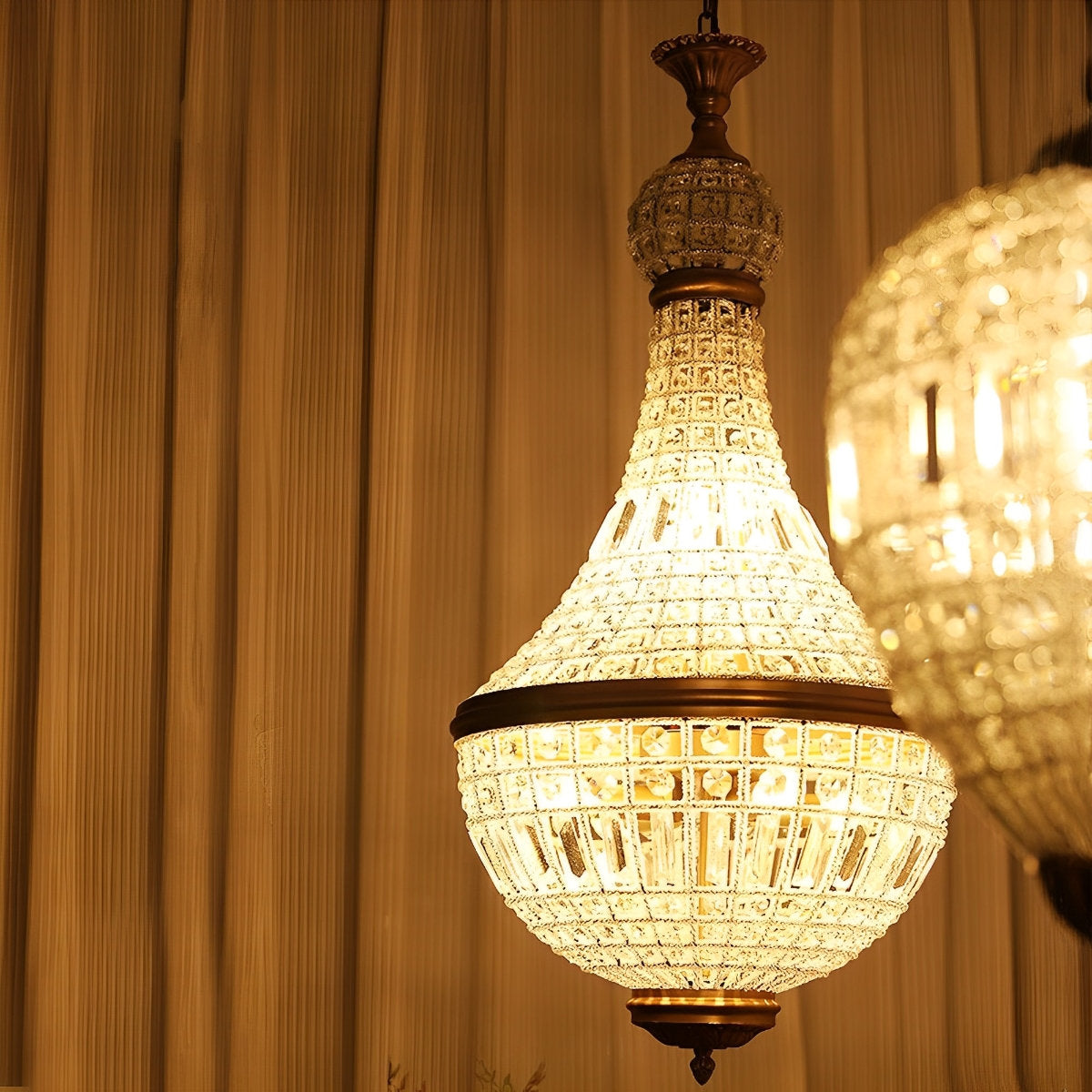 Shining Retro Luxury Baroque Crystal Chandelier Light