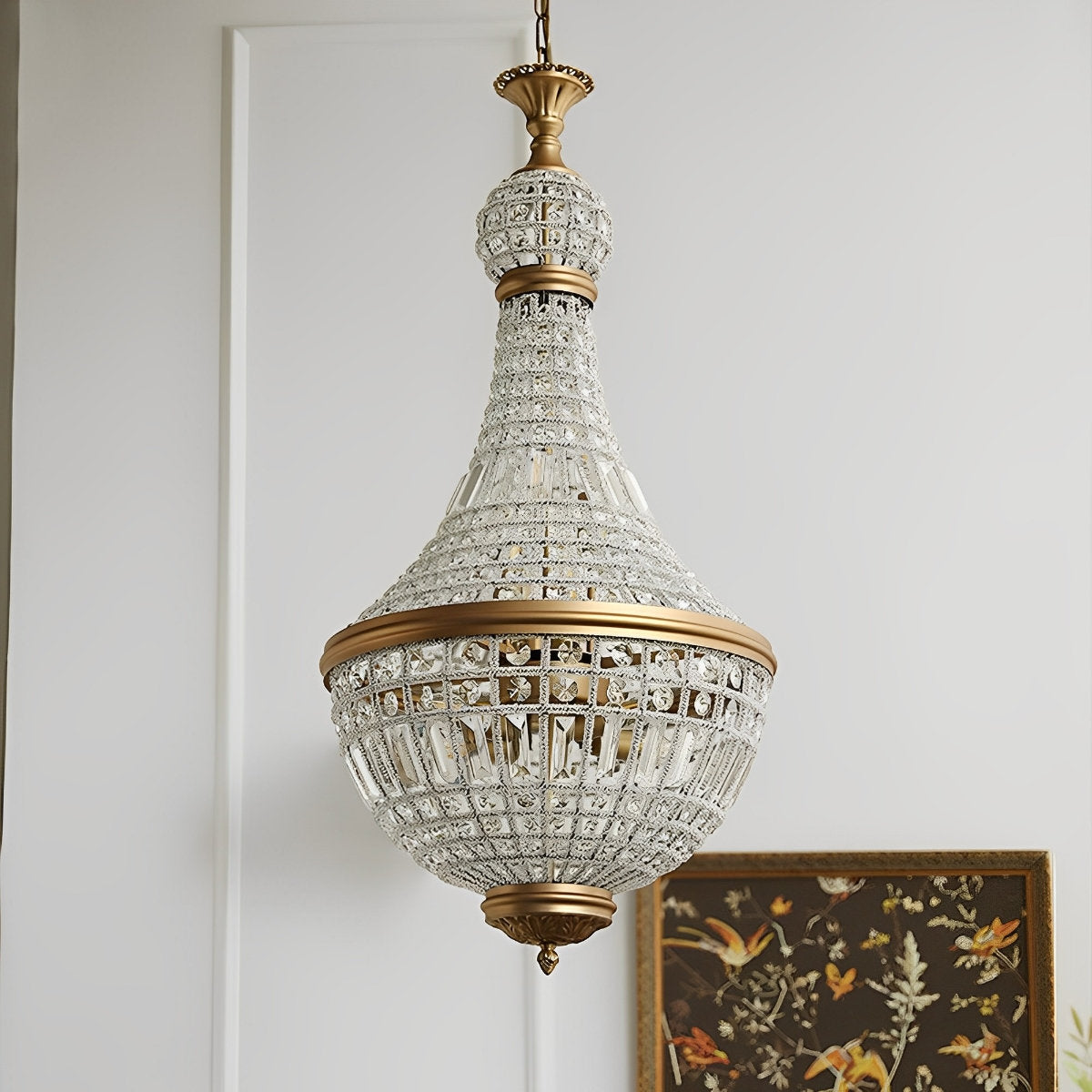 Shining Retro Luxury Baroque Crystal Chandelier Light