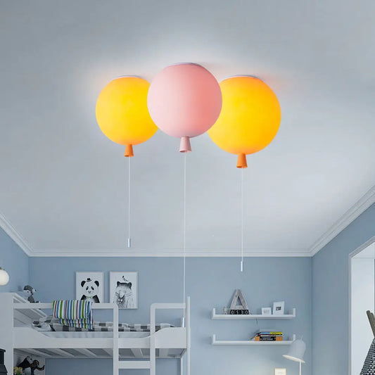 SkyGlow LED ceiling light with a playful balloon design, adding charm to any room.