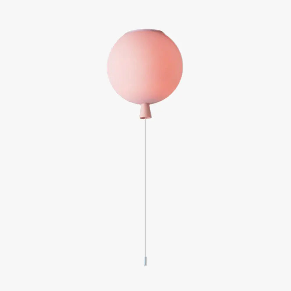 SkyGlow LED balloon ceiling light enhancing a modern living room with playful elegance.