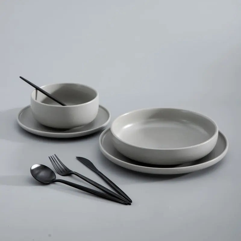 SleekSet cutlery arranged in a modern dining setting for a minimalist look