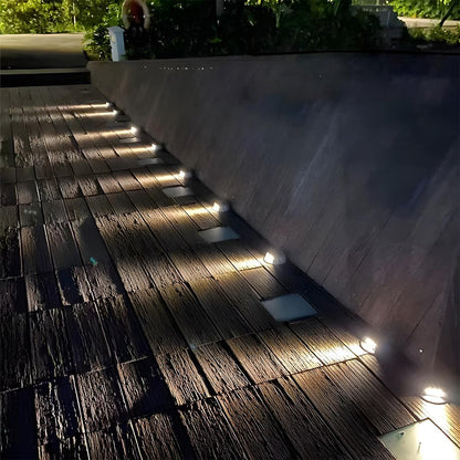 Solar Deck Stair Lights LED Outdoor Step Lights
