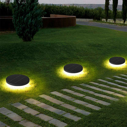 Solar Led Circular Shape Luminous Waterproof Embedded Ground Lights
