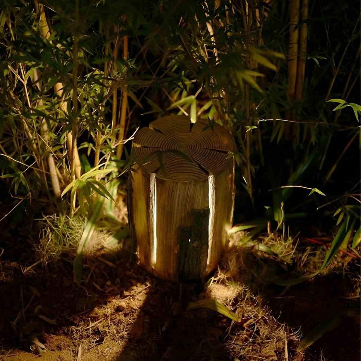 Waterproof Artificial Tree Stump LED Outdoor Landscape Lawn Lighting